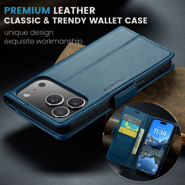 CaseMe iPhone 17 Pro Etui 023 Series Blå