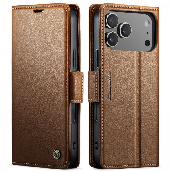 CaseMe iPhone 17 Pro Etui 023 Series Brun
