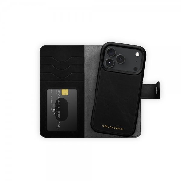 Ideal of Sweden iPhone 17 Pro Etui Magnet Wallet+ MagSafe Svart