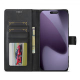 Lc.Imeeke iPhone 17 Pro Etui med Kortlomme stativfunksjon Svart