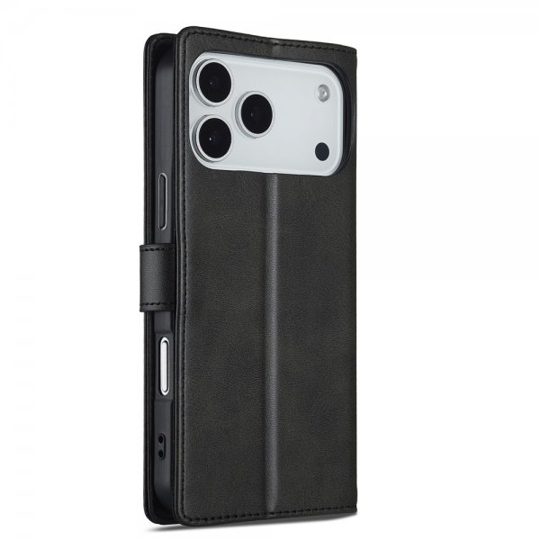 Lc.Imeeke iPhone 17 Pro Etui med Kortlomme stativfunksjon Svart