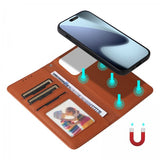 Betopnice iPhone 17 Pro Etui Avtagbart Deksel 005 Brun