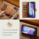 Dg.Ming iPhone 17 Pro Etui Avtagbart Deksel Brun