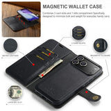 Dg.Ming iPhone 17 Pro Etui Avtagbart Deksel Svart