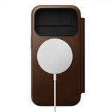 Nomad iPhone 17 Pro Etui Modern Leather Folio Brun