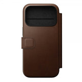 Nomad iPhone 17 Pro Etui Modern Leather Folio Brun