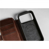 Nomad iPhone 17 Pro Etui Modern Leather Folio Horween Rustic Brown