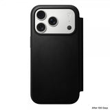Nomad iPhone 17 Pro Etui Modern Leather Folio Svart