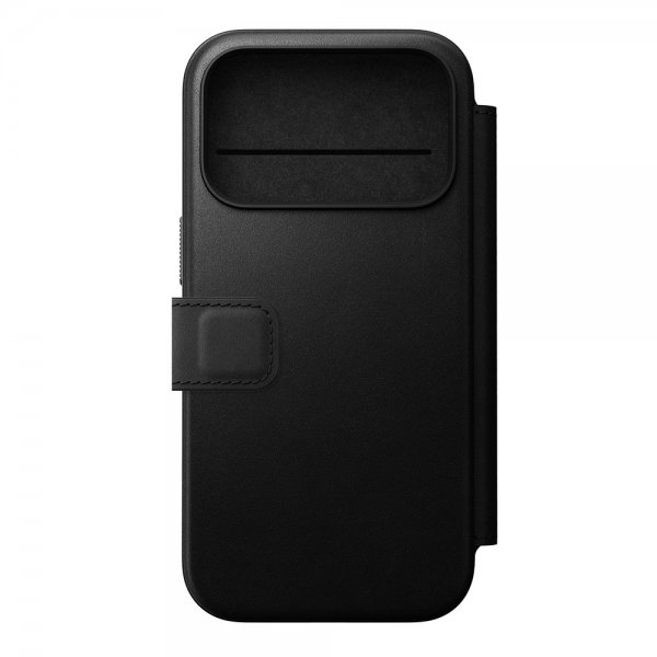 Nomad iPhone 17 Pro Etui Modern Leather Folio Svart