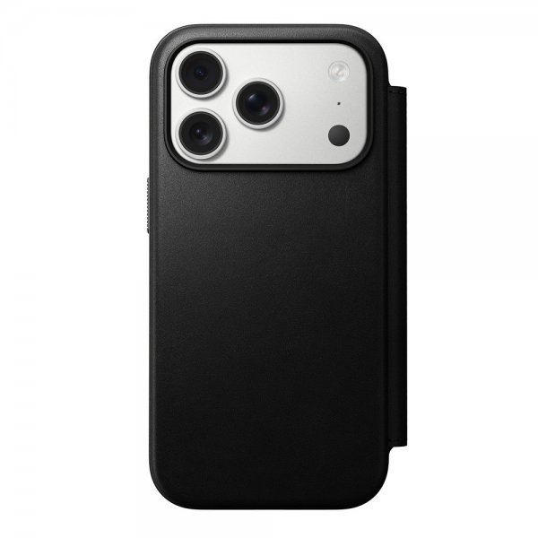 Nomad iPhone 17 Pro Etui Modern Leather Folio Svart