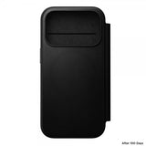 Nomad iPhone 17 Pro Etui Modern Leather Folio Svart