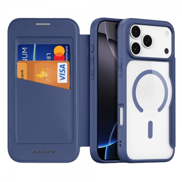 Dux Ducis iPhone 17 Pro Etui Skin X Pro Series MagSafe Blå