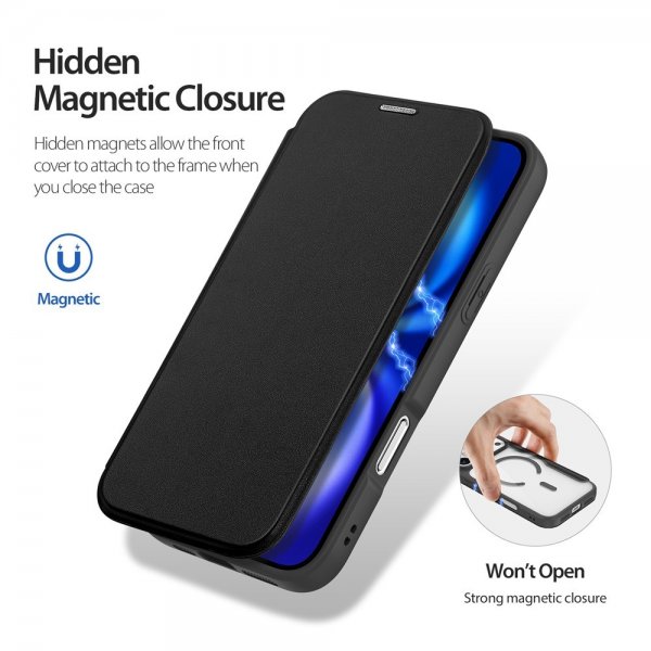 Dux Ducis iPhone 17 Pro Etui Skin X Pro Series MagSafe Svart