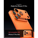 Spigen iPhone 17 Pro Kamerabeskytter Glas.tR EZ Fit Optik Pro XL Oransje