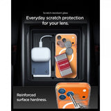 Spigen iPhone 17 Pro Kamerabeskytter Glas.tR EZ Fit Optik Pro XL Oransje