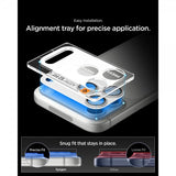 Spigen iPhone 17 Pro Kamerabeskytter Glas.tR EZ Fit Optik Pro XL Sølv