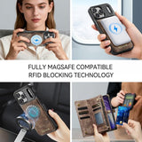 CaseMe iPhone 17 Pro Max Etui 008 Series Avtakbart Deksel Brun