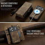 CaseMe iPhone 17 Pro Max Etui 008 Series Avtakbart Deksel Brun