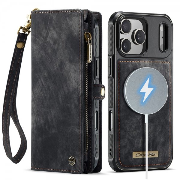 CaseMe iPhone 17 Pro Max Etui 008 Series Avtakbart Deksel Svart