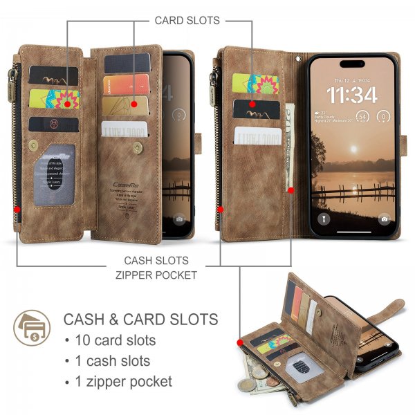 CaseMe iPhone 17 Pro Max Etui C30 Series Brun