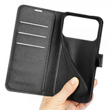 iPhone 17 Pro Max Etui Litchi Svart