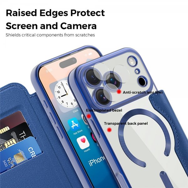 iPhone 17 Pro Max Etui MagSafe Blå
