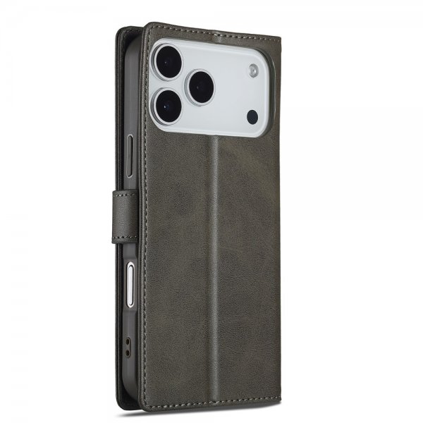 Lc.Imeeke iPhone 17 Pro Max Etui med Kortlomme stativfunksjon Grå