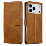 Lc.Imeeke iPhone 17 Pro Max Etui med Kortlomme stativfunksjon Lysebrun