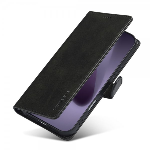 Lc.Imeeke iPhone 17 Pro Max Etui med Kortlomme stativfunksjon Svart