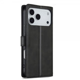 Lc.Imeeke iPhone 17 Pro Max Etui med Kortlomme stativfunksjon Svart