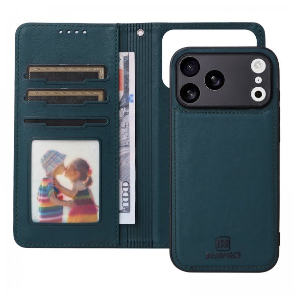 Betopnice iPhone 17 Pro Max Etui Avtagbart Deksel 005 Grønn