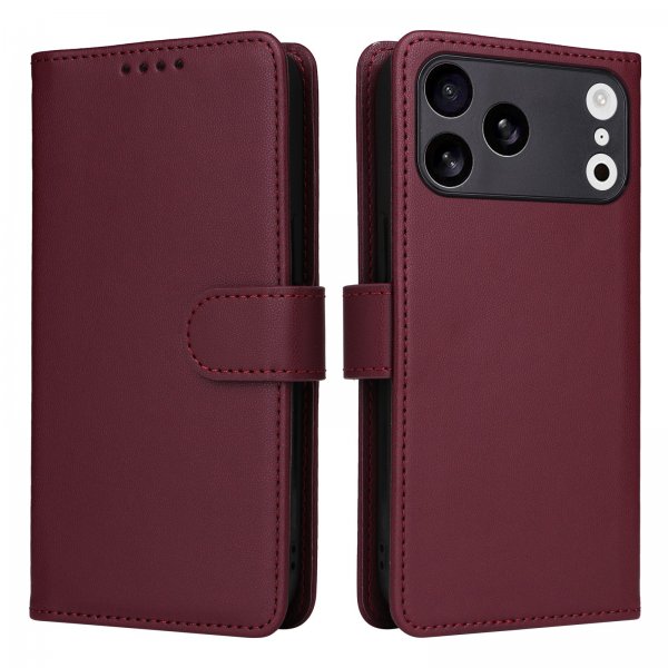 Betopnice iPhone 17 Pro Max Etui Avtagbart Deksel 005 Rød