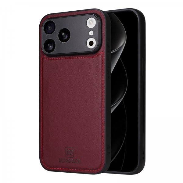 Betopnice iPhone 17 Pro Max Etui Avtagbart Deksel 005 Rød