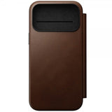 Nomad iPhone 17 Pro Max Etui Modern Leather Folio Brun