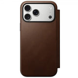 Nomad iPhone 17 Pro Max Etui Modern Leather Folio Brun