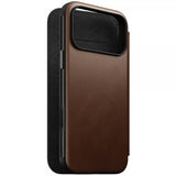 Nomad iPhone 17 Pro Max Etui Modern Leather Folio Brun