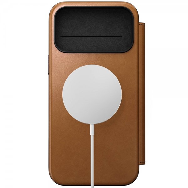 Nomad iPhone 17 Pro Max Etui Modern Leather Folio English Tan