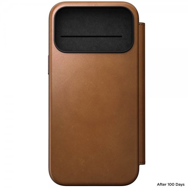 Nomad iPhone 17 Pro Max Etui Modern Leather Folio English Tan