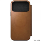 Nomad iPhone 17 Pro Max Etui Modern Leather Folio English Tan