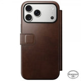 Nomad iPhone 17 Pro Max Etui Modern Leather Folio Horween Rustic Brown