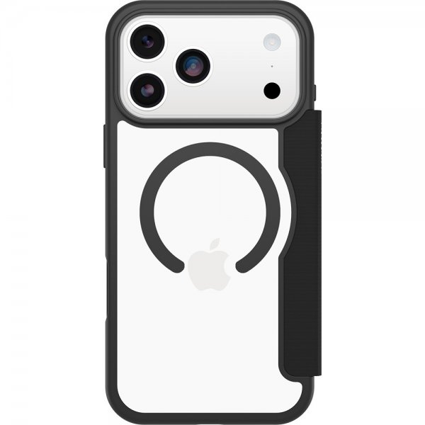 Otterbox iPhone 17 Pro Max Etui React Folio MagSafe Black Crystal