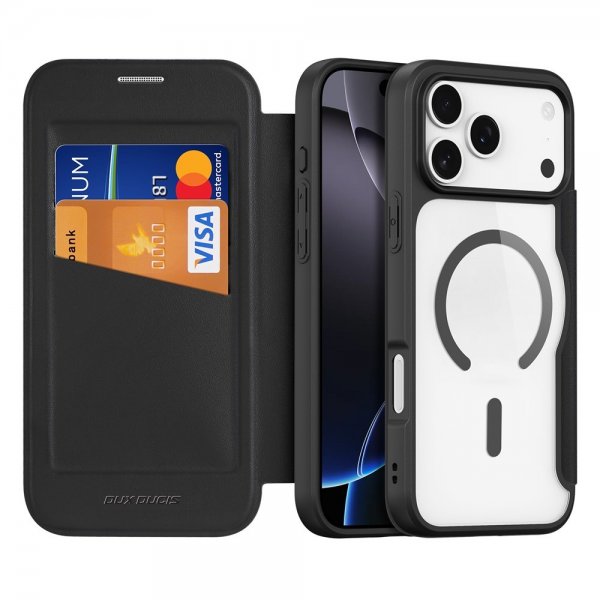 Dux Ducis iPhone 17 Pro Max Etui Skin X Pro Series MagSafe Svart