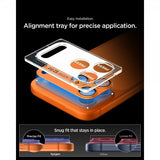 Spigen iPhone 17 Pro Max Kamerabeskytter Glas.tR EZ Fit Optik Pro XL Oransje