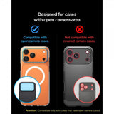 Spigen iPhone 17 Pro Max Kamerabeskytter Glas.tR EZ Fit Optik Pro XL Oransje