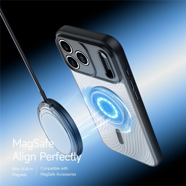 Dux Ducis iPhone 17 Pro Max Deksel Aimo Series MagSafe Svart