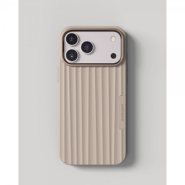 Nudient iPhone 17 Pro Max Deksel Bold Case MagSafe Linen Beige