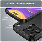 iPhone 17 Pro Max Deksel Børstet Karbonfibertekstur Svart