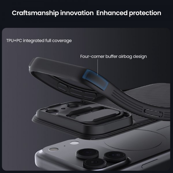 Nillkin iPhone 17 Pro Max Deksel CamShield Pro Svart