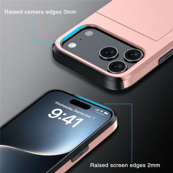 iPhone 17 Pro Max Deksel Card Slide Svart