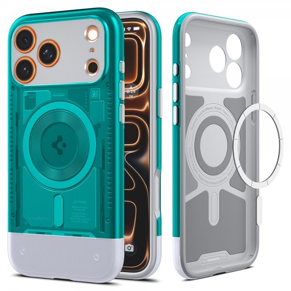 Spigen iPhone 17 Pro Max Deksel Classic C1 MagFit Bondi Blue